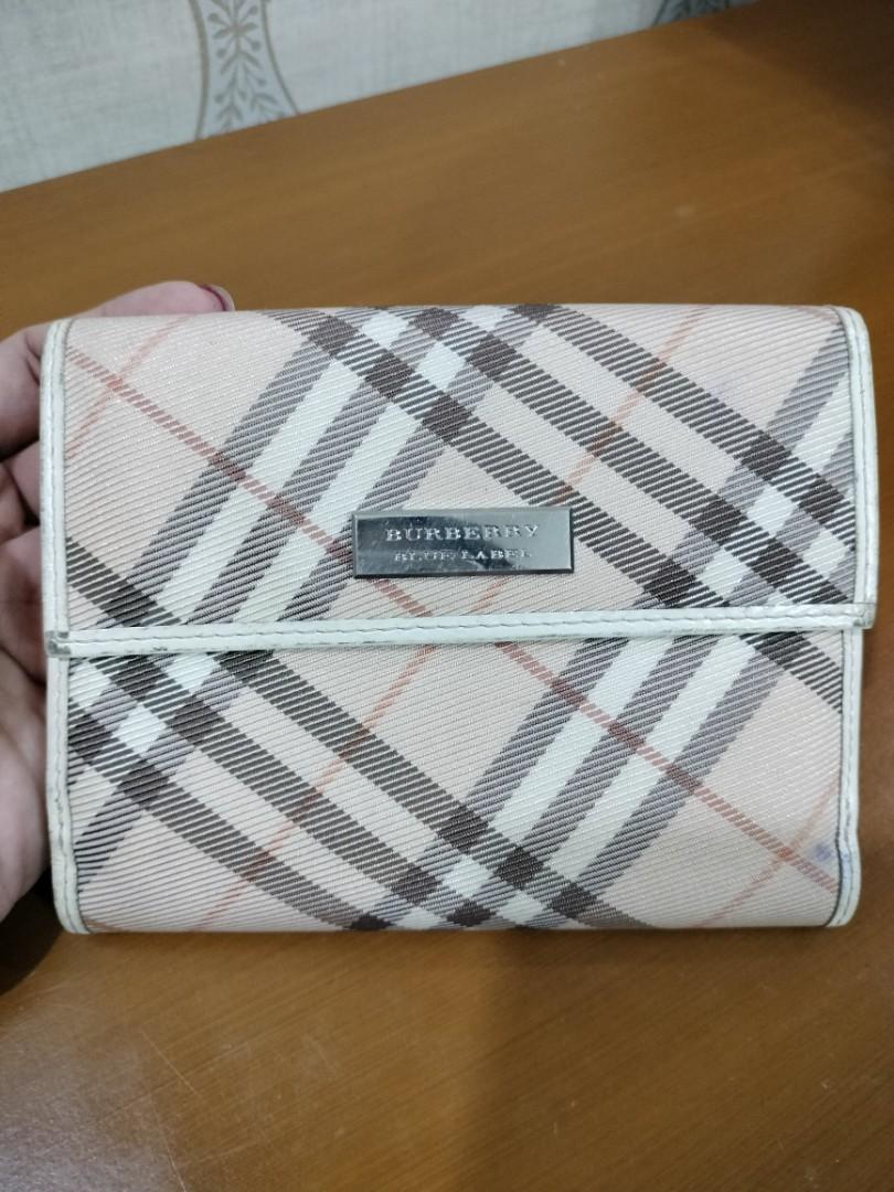 Burberry Blue Label Wallet, Luxury, Bags & Wallets on Carousell