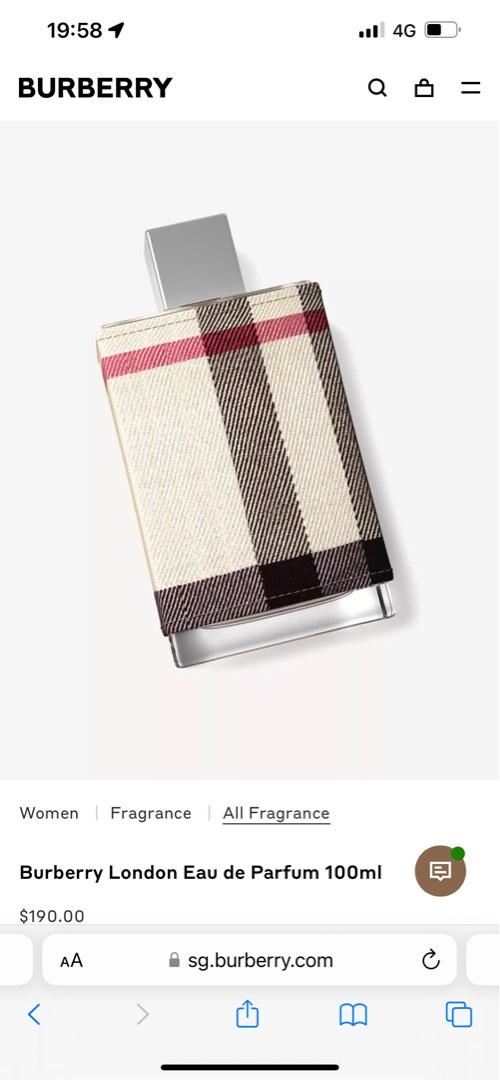 Parfum Dfs Burberry Burberry London EDP For Women Eau De Parfum