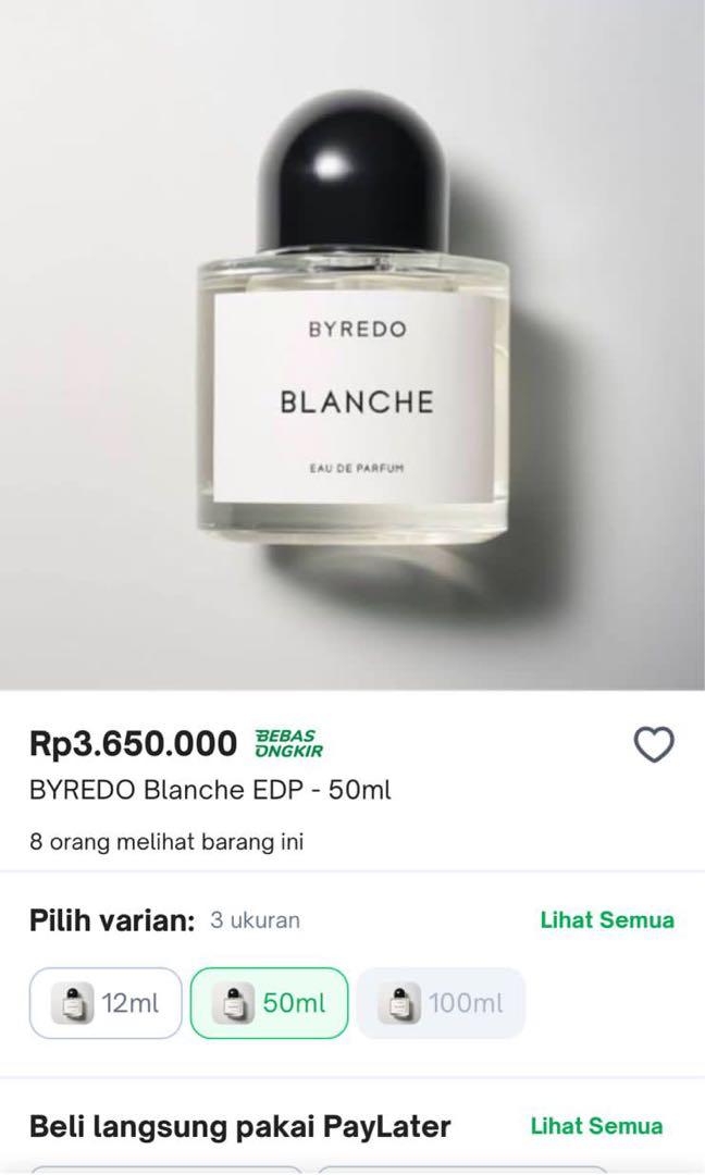 Harga byredo on sale parfums blanche