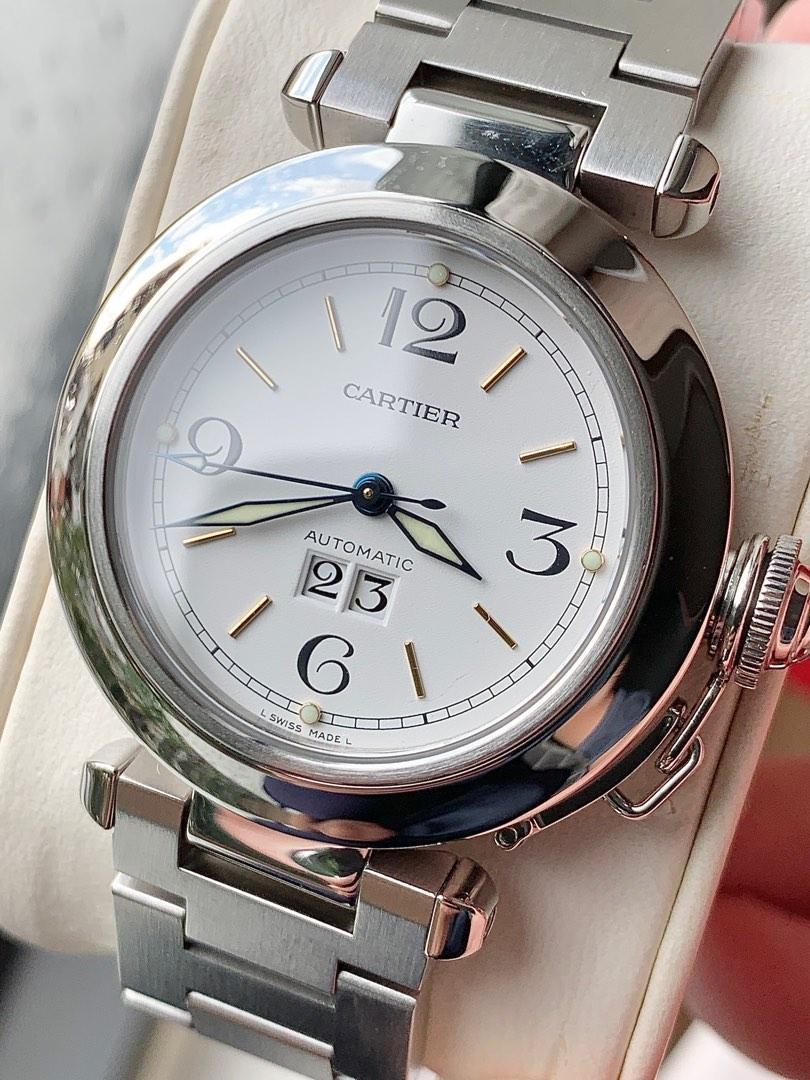 Cartier Pasha Big Date Ref 2475 35mm Box and Papers