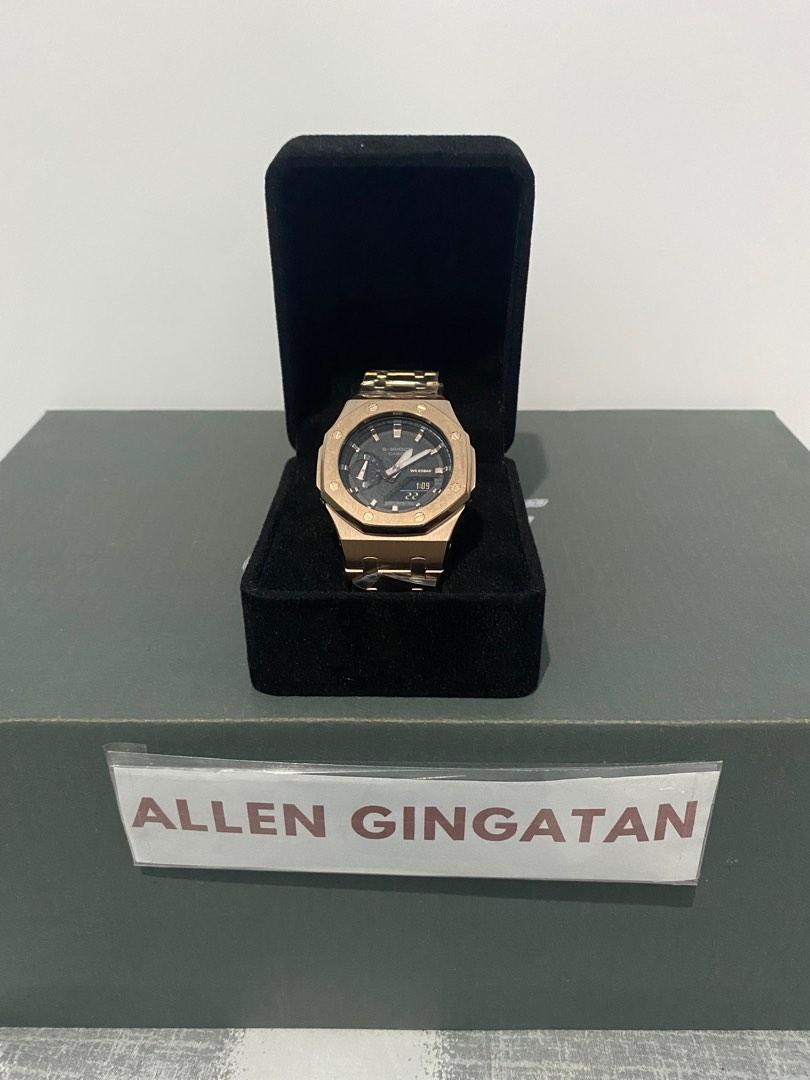Casioak mini rose gold (Category: Men's Watches) located in Davao. Submitted by legacy.watches (Listing ID 1192214481, Image 2). Description: Casioak mini rose gold -brand new - 42 mm case diameter - free shipping - cod/cop via LBC 9,500 only Can do meet ups in davao city.