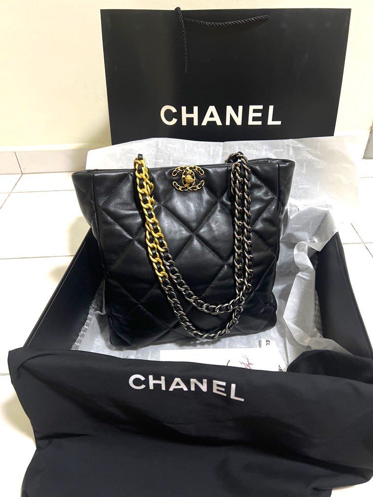 chanel pink shopping tote