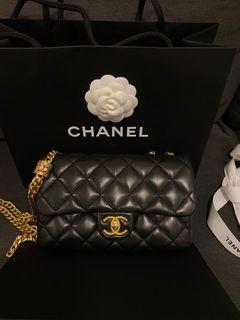 ✖️Sold✖️Chanel 22K Small Flap with Adjustable Chain in Black Lambskin AGHW,  Luxury, Bags & Wallets on Carousell