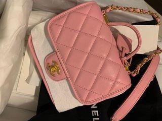 Chanel pink small boy w silver hardware, Women's Fashion, Bags & Wallets,  Cross-body Bags on Carousell