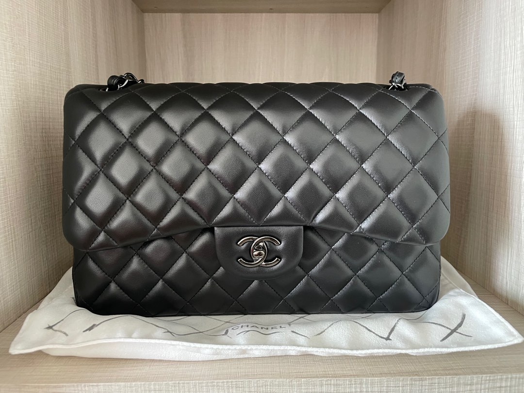 Chanel Classic Jumbo So Black Luxury Bags Wallets on Carousell