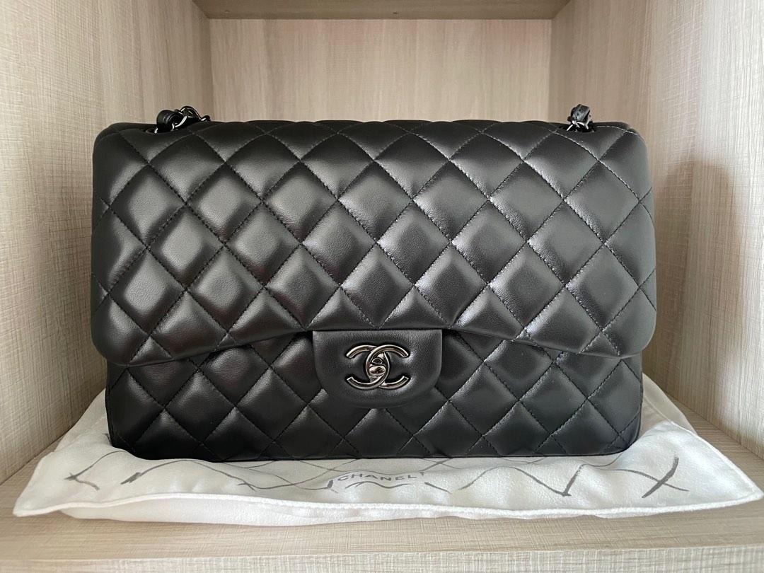 Chanel Classic Jumbo So Black, Luxury, Bags & Wallets on Carousell