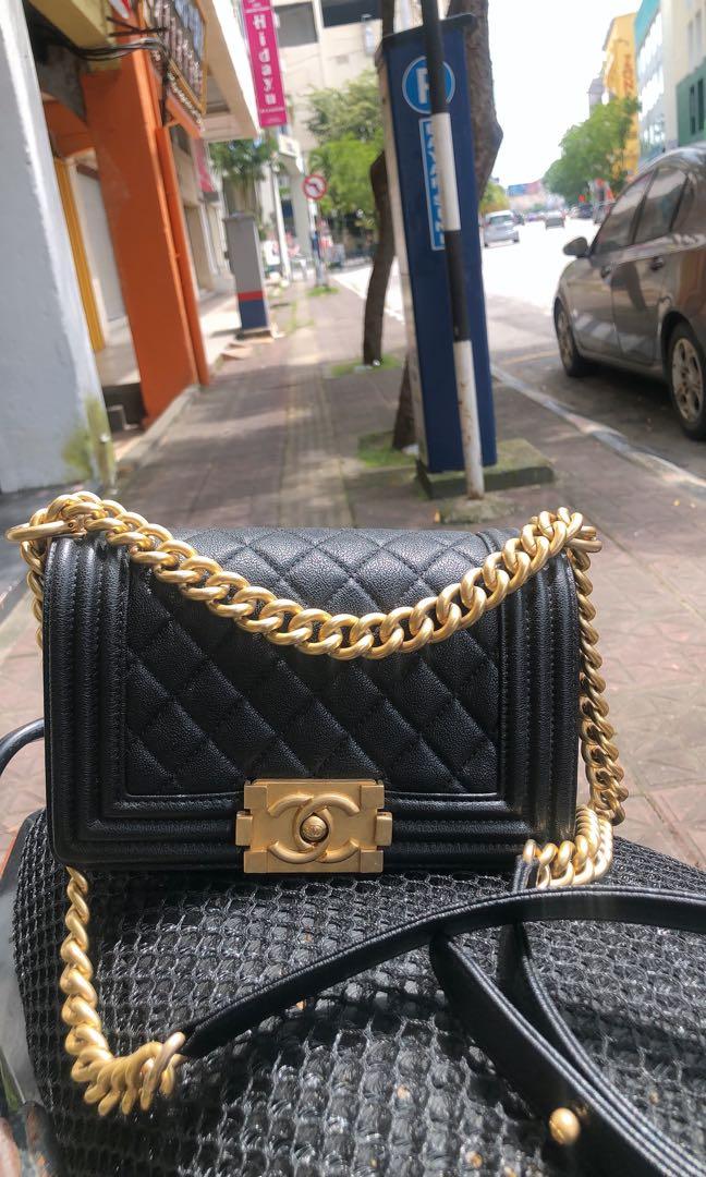Chanel Leboy Wallet On Chain WOC Caviar Black GHW