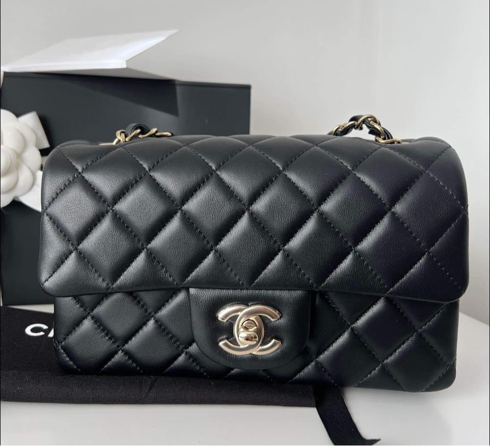 Mini Rectangle Channel (Reserved) Chanel Mini Rectangle, Luxury, Bags & Wallets on Carousell