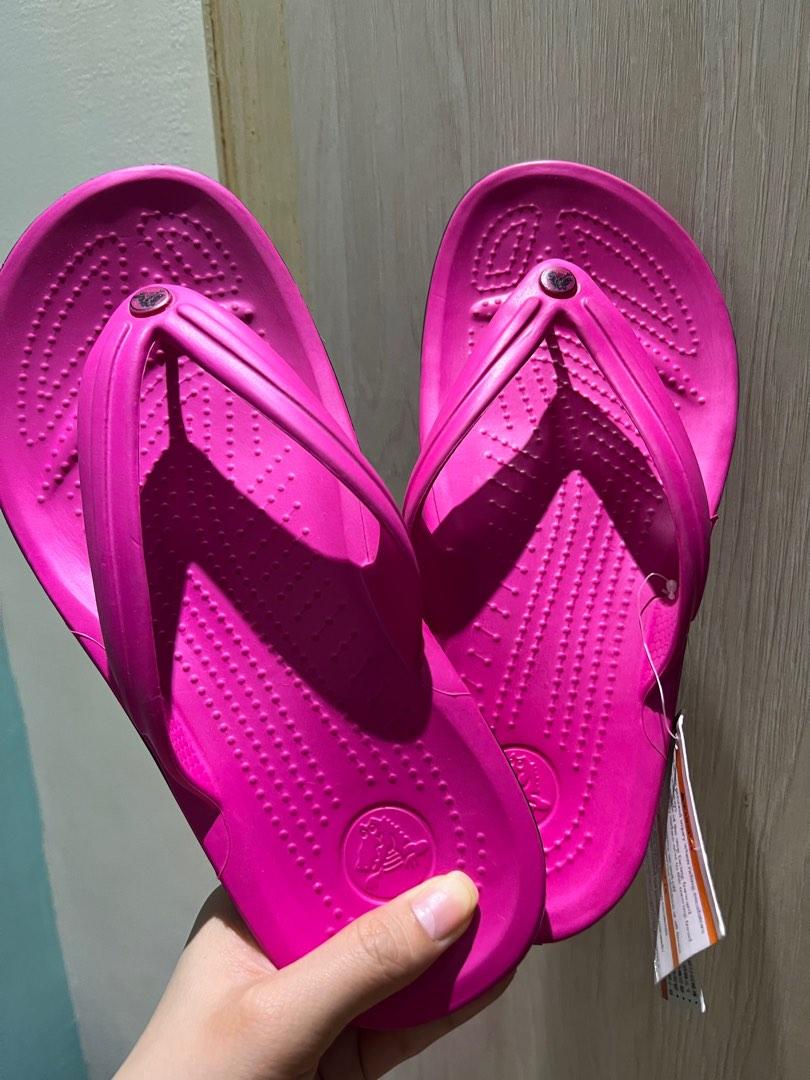 Crocs flip band candy pink