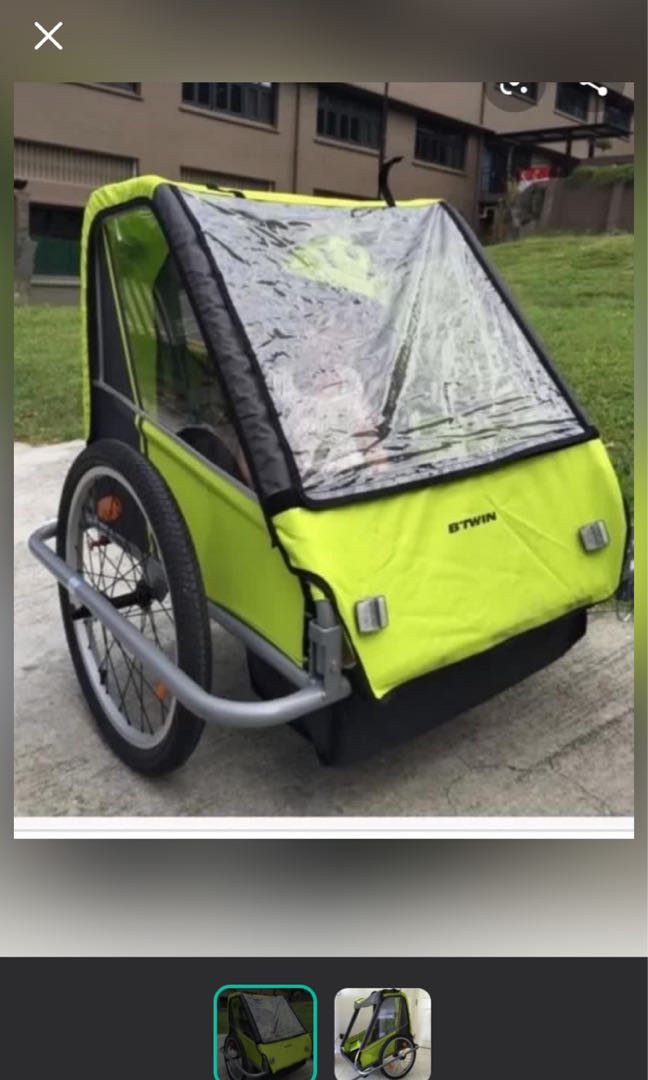 Decathlon bicycle trailer cart bike kids children child, Sports Equipment, Bicycles & Parts