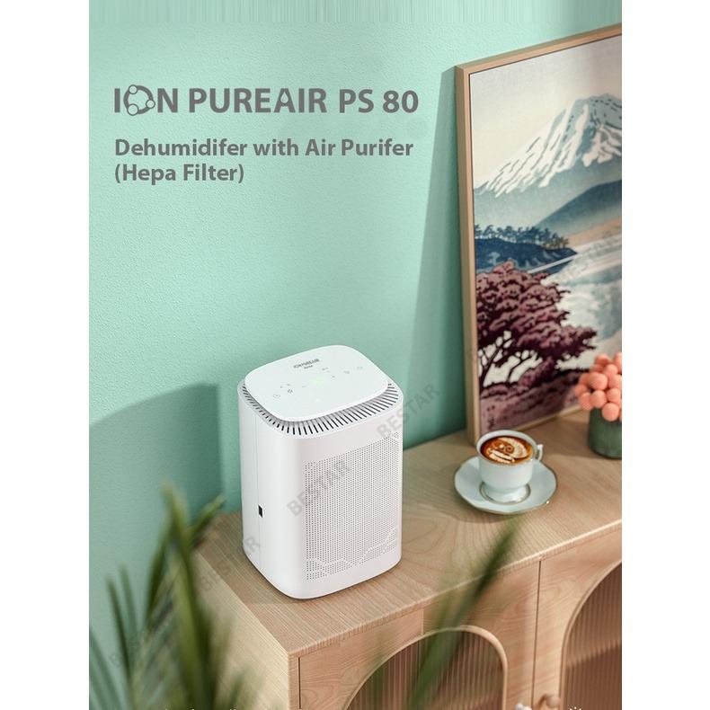 Dehumidifier ION PUREAIR Dehumidifier Air Purifier 1300mL 500mL Tank 300mL Day MMZ0325