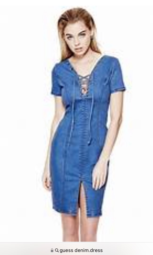 Denim Dress Guess? 100 authentic, Women's Fashion, Dresses & Sets