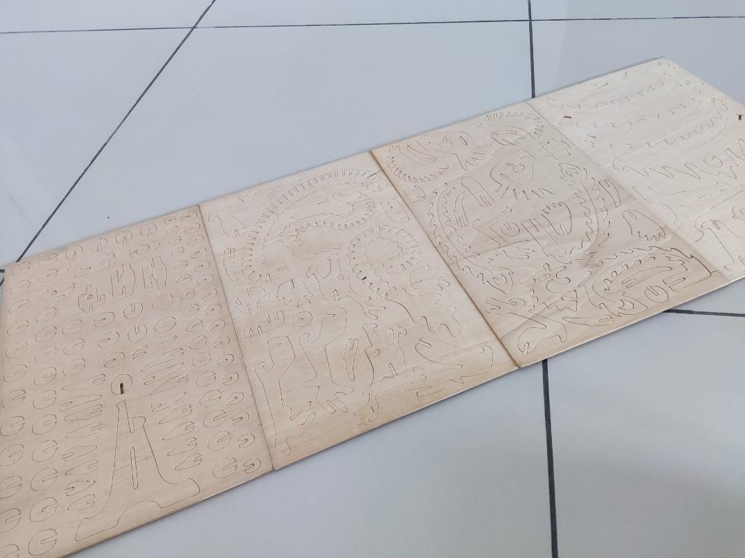 Dragon & Phoenix Woodcraft Construction Kit, Hobbies & Toys, Stationery