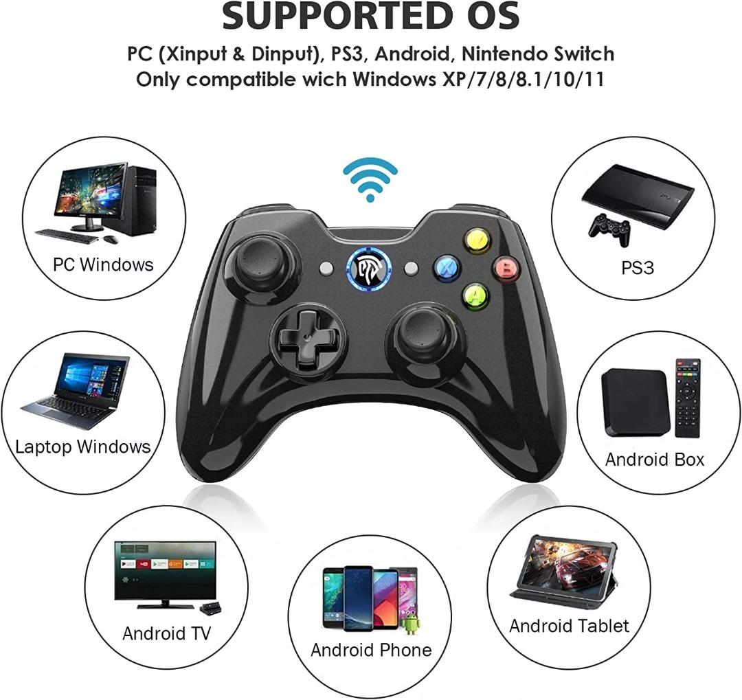 EasySMX Wireless 2.4g Game Controller Support PC (Windows XP/7/8/8.1/10