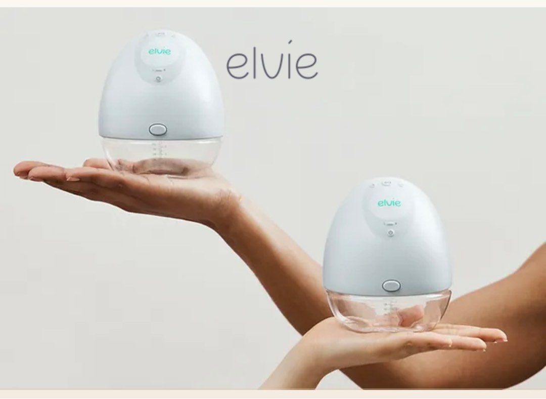 Elvie Breastpump with extra bottles, flanges, Babies & Kids, Nursing & Feeding, Breastfeeding
