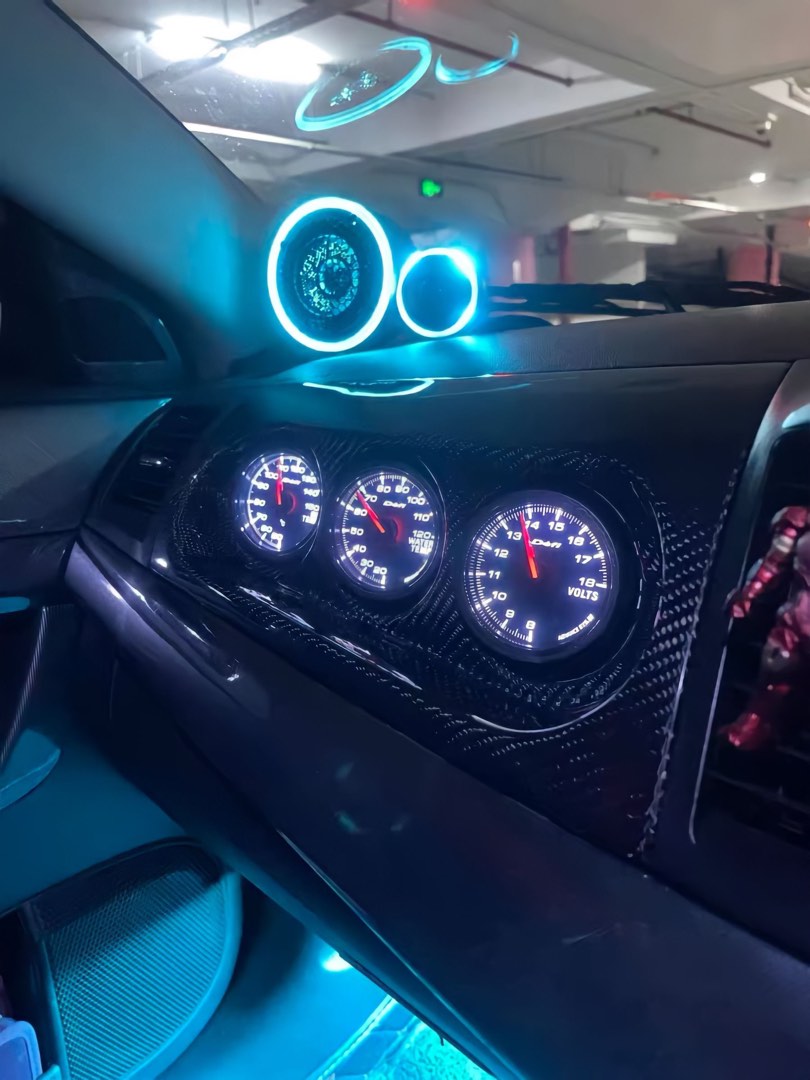 Evolution X/Lancer EX CF Gauge Holder Panel 60mm Evo 10 Evolution 10, Car Accessories