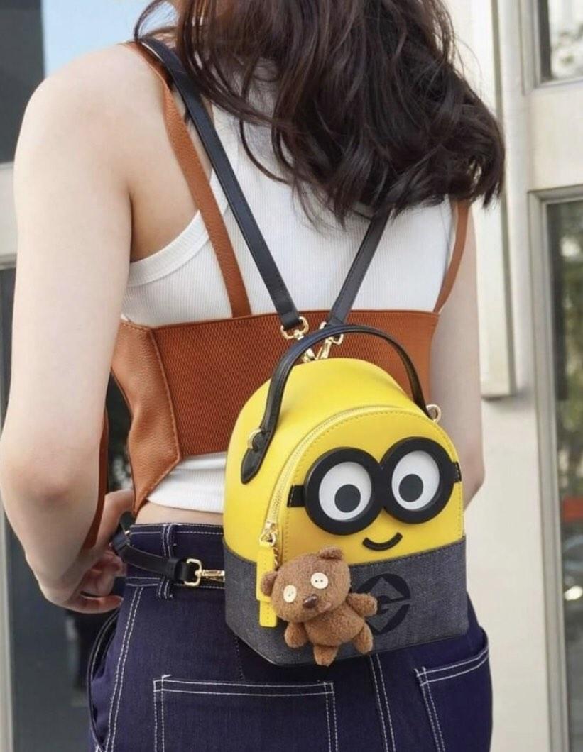 Minions Leather Nano Handbag (Bear) - Sogo