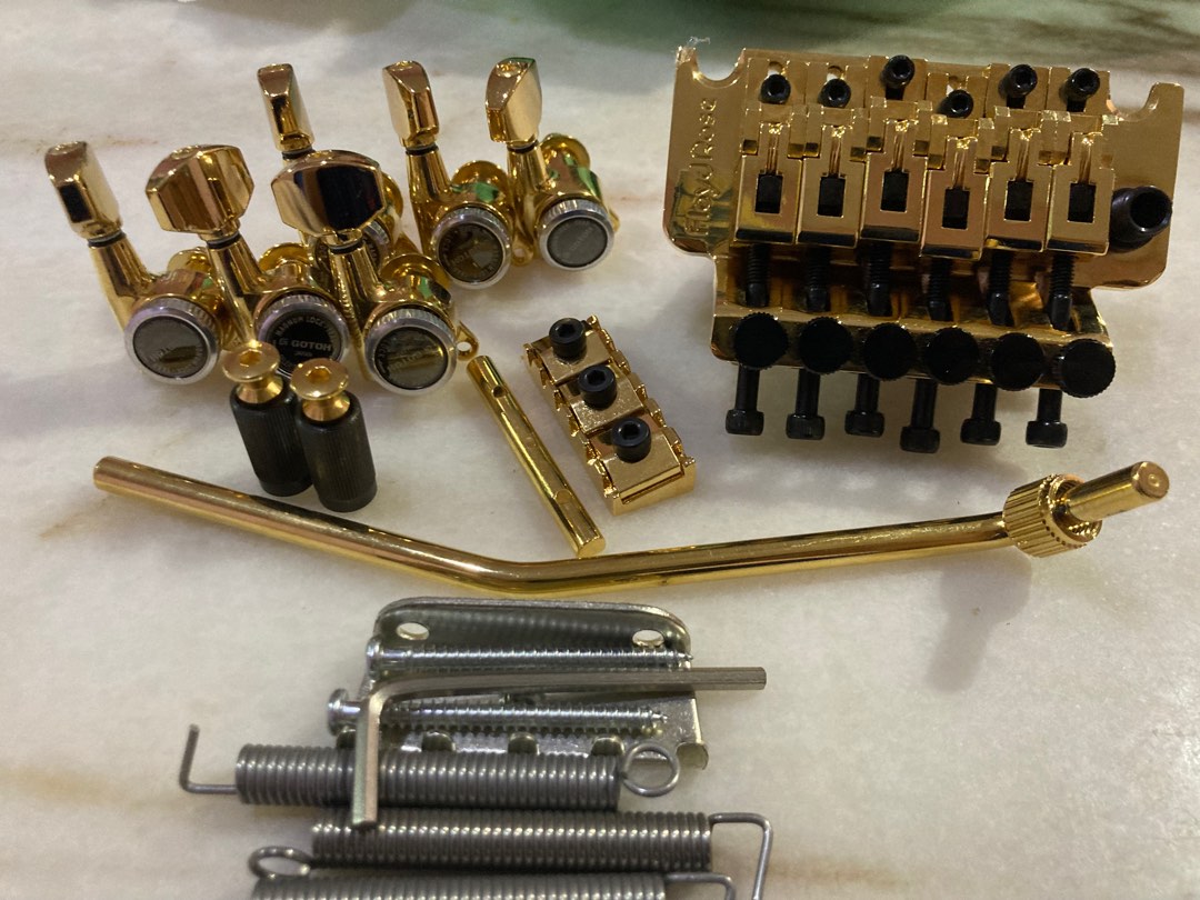 Floyd Rose 1000 Series Set + Gotoh Locking Tuner Set, Hobbies & Toys