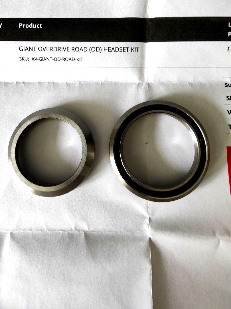 Giant overdrive road (OD) headset kit, Sports Equipment, Bicycles