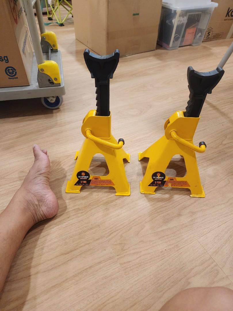 GS Optimus 3 ton car jack stand no pin, Car Accessories, Accessories on