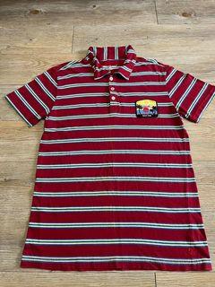 Guess jeans古著條紋純棉polo衫
