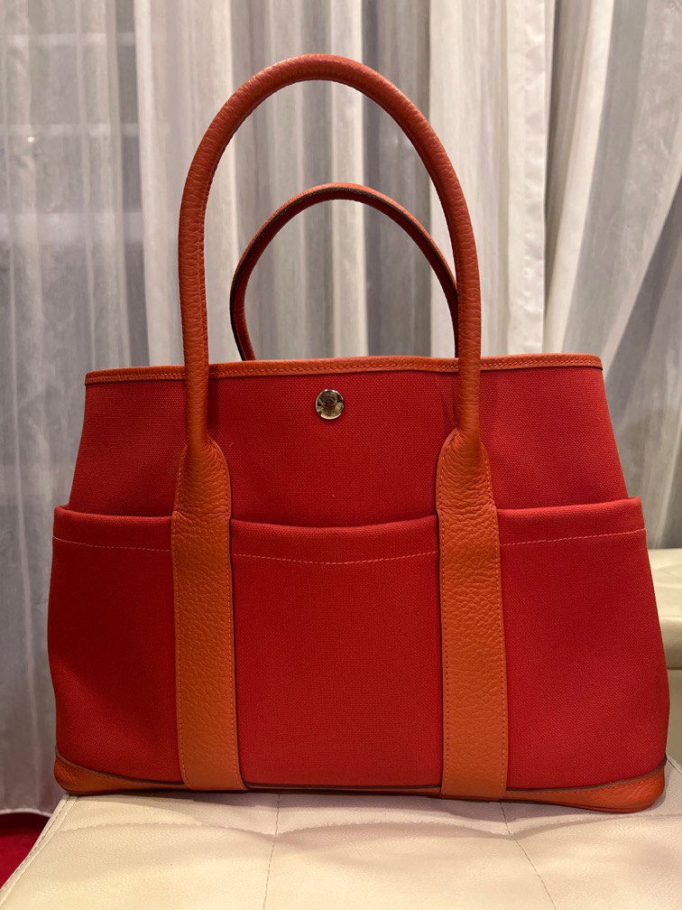 RARE Hermes Garden Party 36 with Pockets and S/Strap