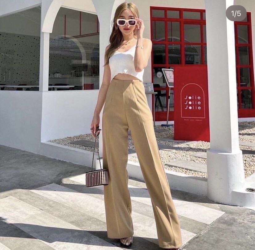 Brown | Trousers For Women | Shop Online | H&M IN