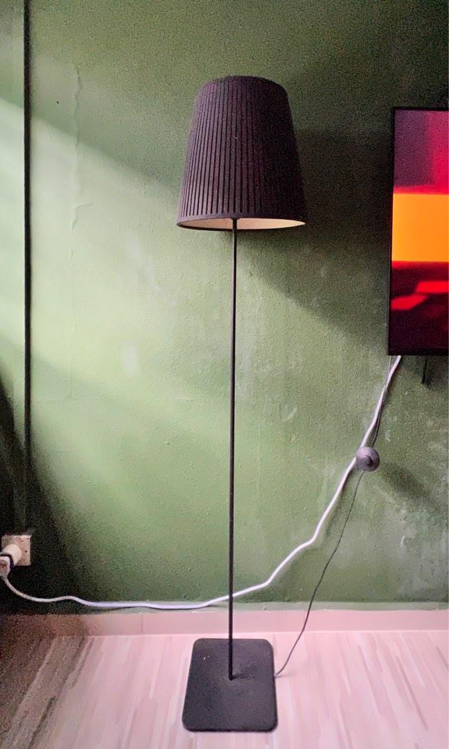 IKEA Black Floor Lamp, Furniture & Home Living, Lighting & Fans