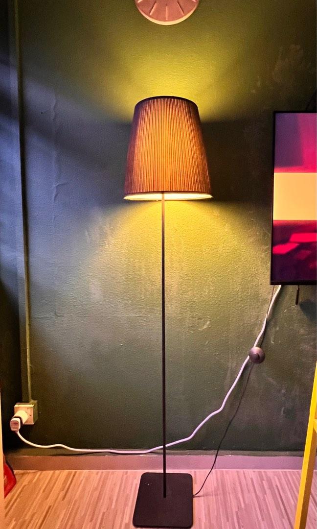 IKEA Black Floor Lamp, Furniture & Home Living, Lighting & Fans