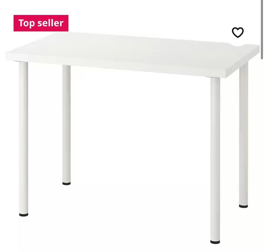Ikea Linnmon Desk 100cm x 80 cm, Furniture & Home Living, Furniture