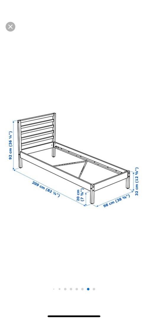 Ikea Single Bed Frame, Furniture & Home Living, Furniture, Bed Frames