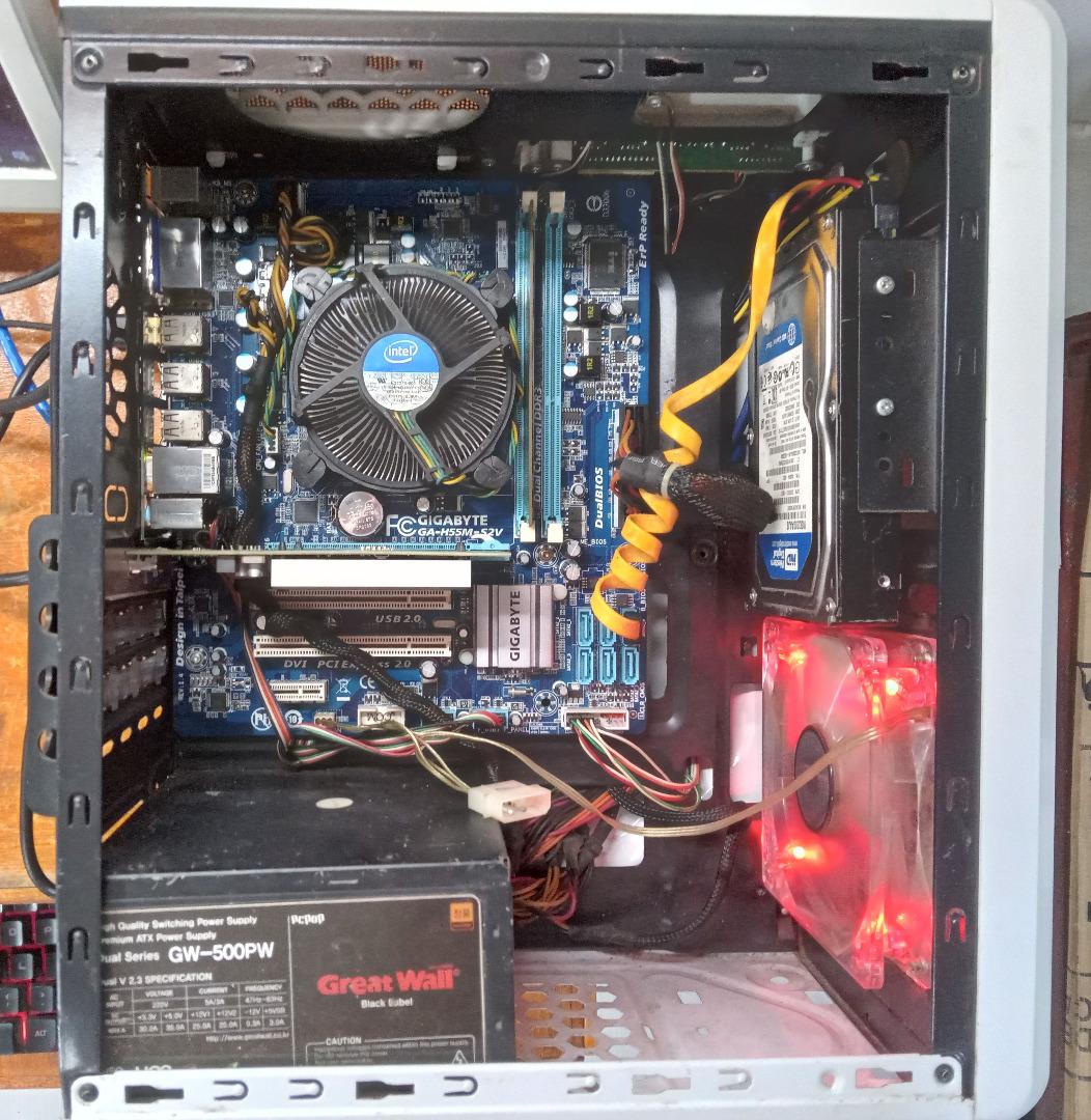 Intel core i5 750 2 67ghz 4gb ddr3 2gb gt730 video card 320gb hdd wifi