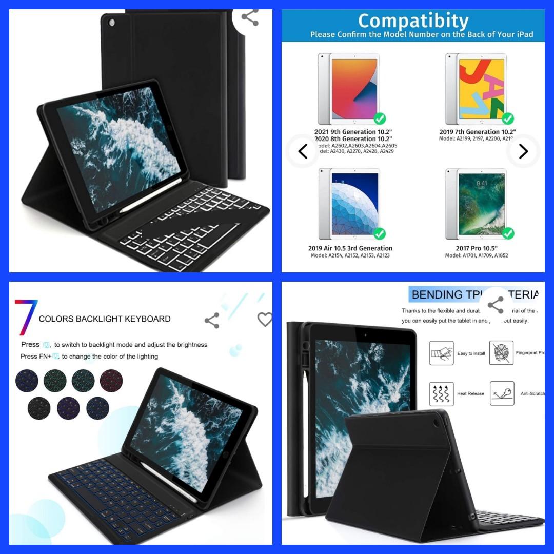 iPad 9th Generation Keyboard Case 10.2"(2021)/8th Gen/7th Gen