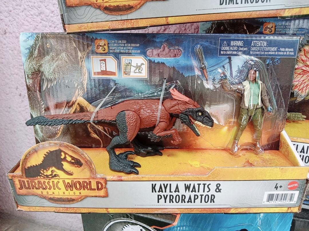 Jurassic World Dominion Pack Kayla Watts And Pyroraptor Dinosaur Action Figure Set Hobbies And Toys 