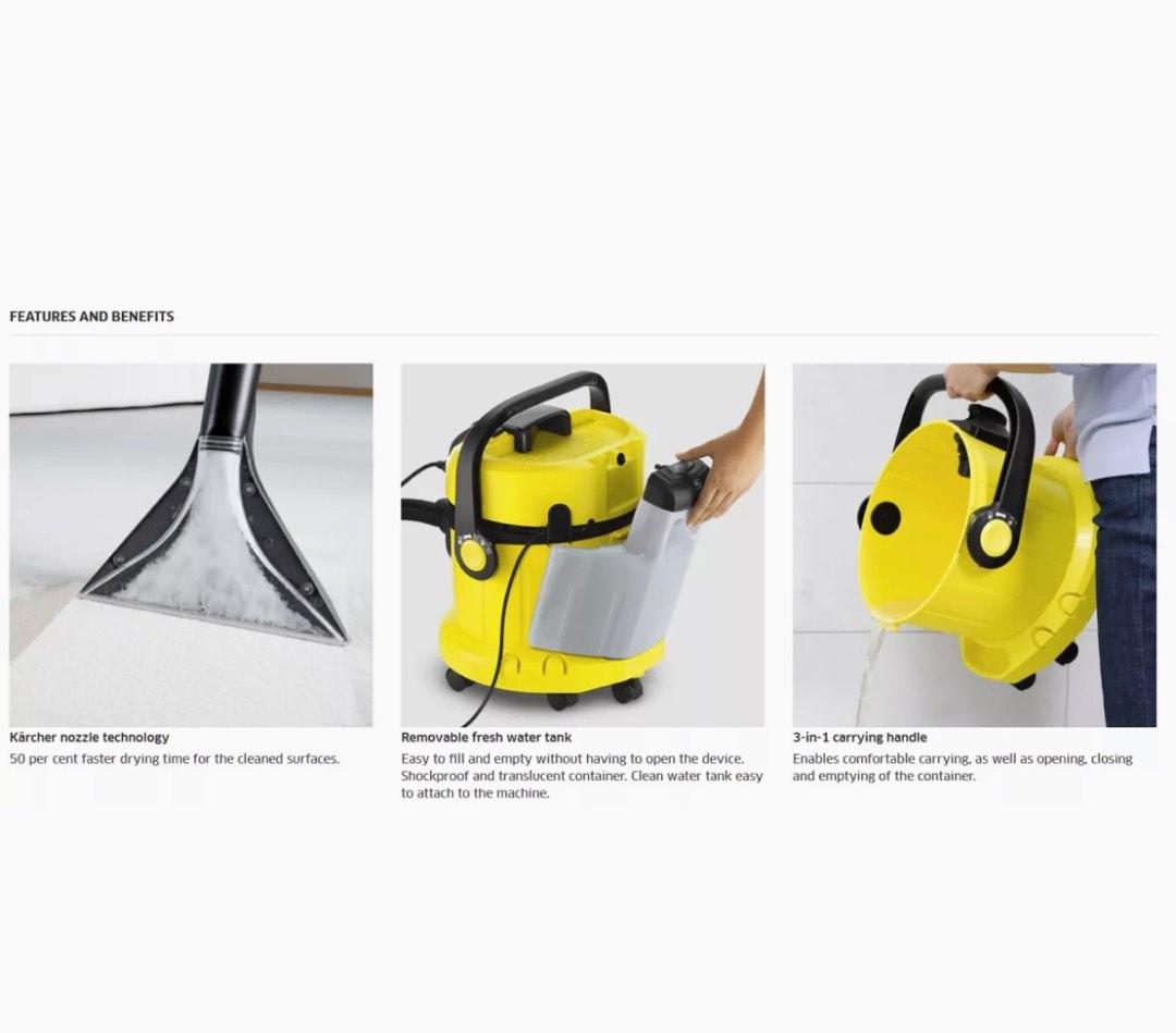 Karcher Spray extraction cleaner SE 4001, TV & Home Appliances, Vacuum