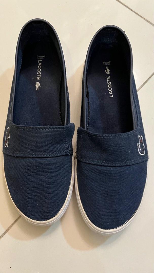 Lacoste women's marice canvas slip on online