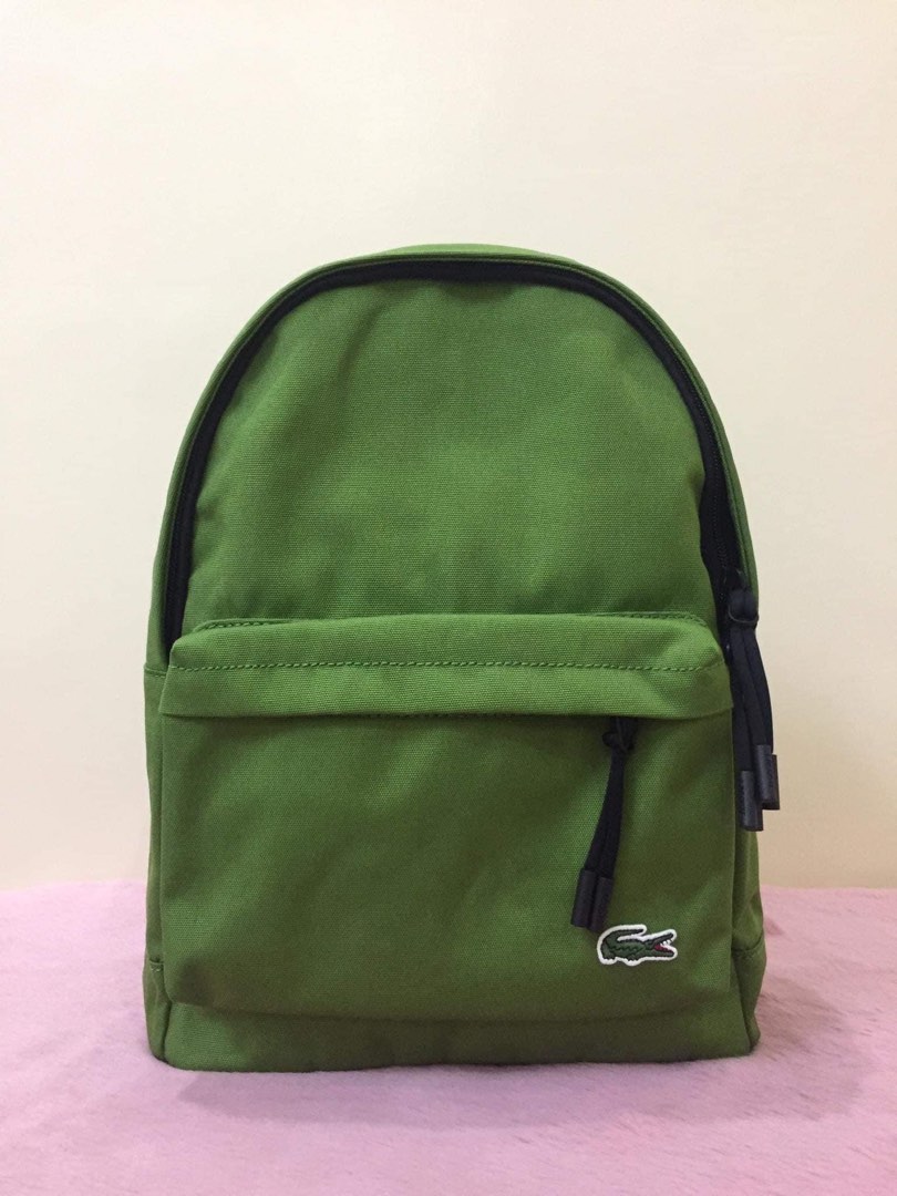 Lacoste Small Backpack Green, Men's Fashion, Bags, Backpacks on Carousell