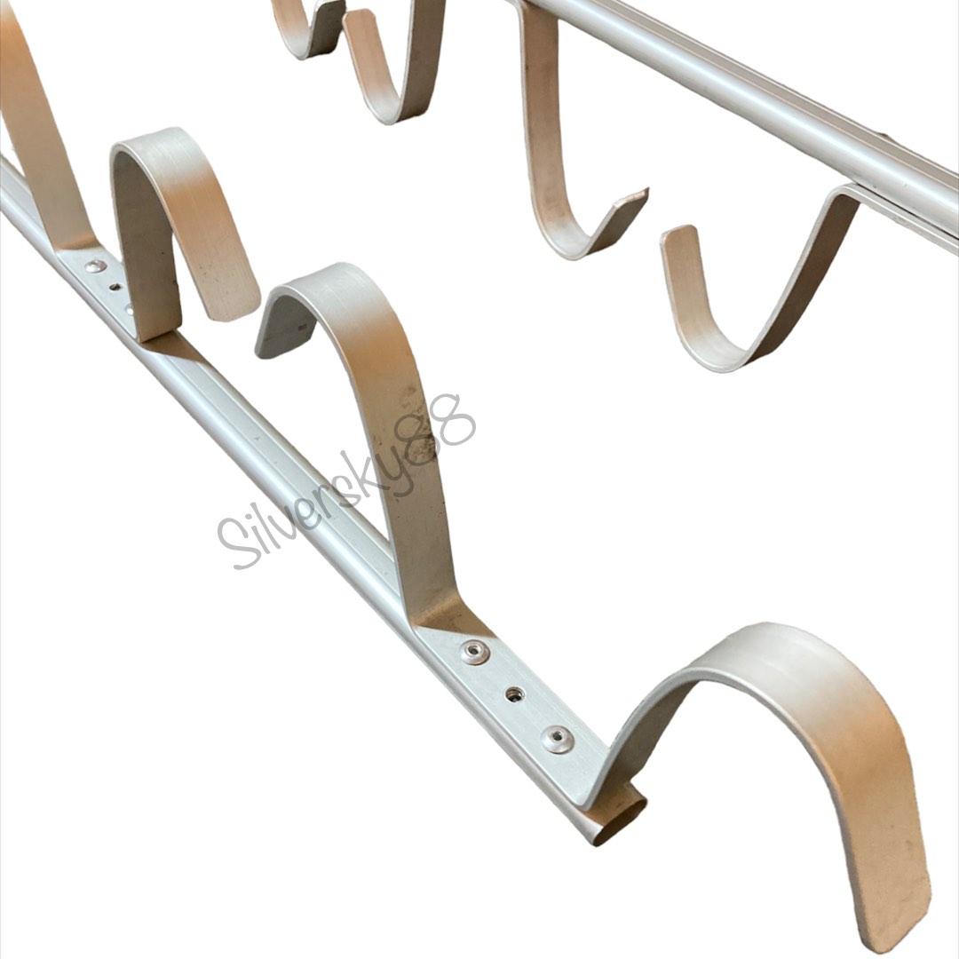 Laundry bamboo pole holder deals