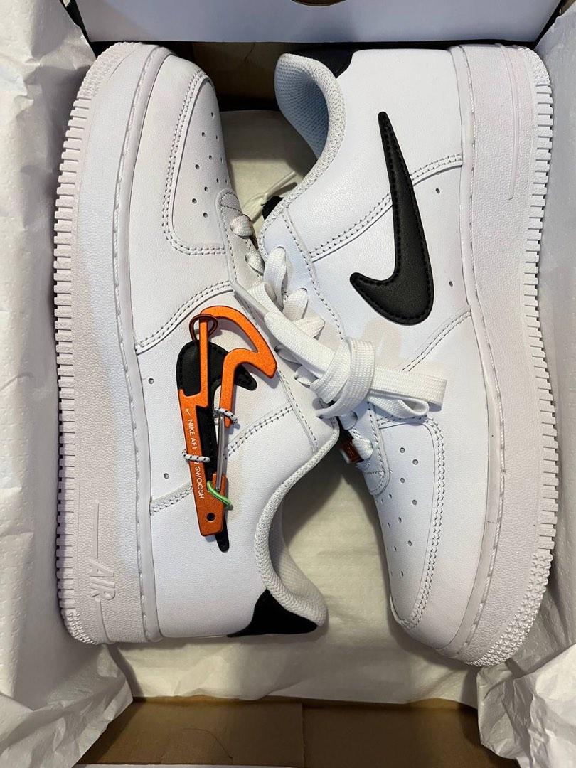 Limited Edition Nike Air Force 1 07 Premium White Black Pomegranate Habanero Red