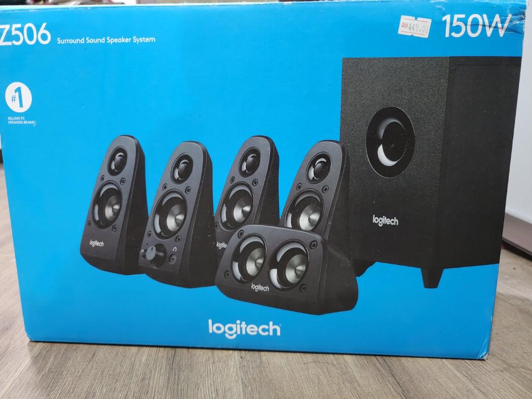 Logitech Z506 Surround Sound with Subwoofer, Audio, Soundbars, Speakers Amplifiers Carousell