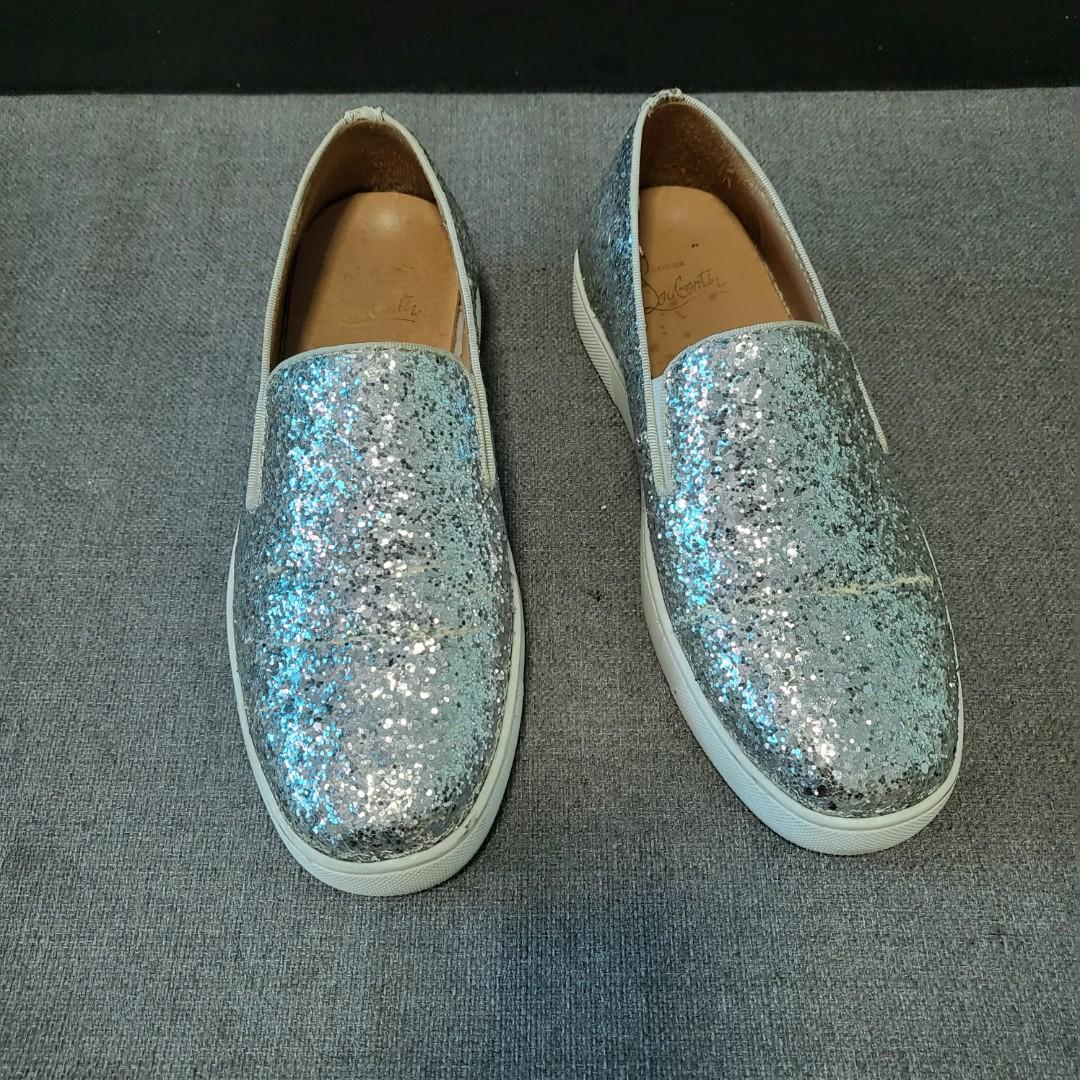 Glitter best sale louboutins sneakers