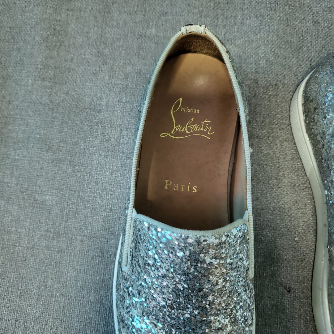 Glitter louboutin sneakers online