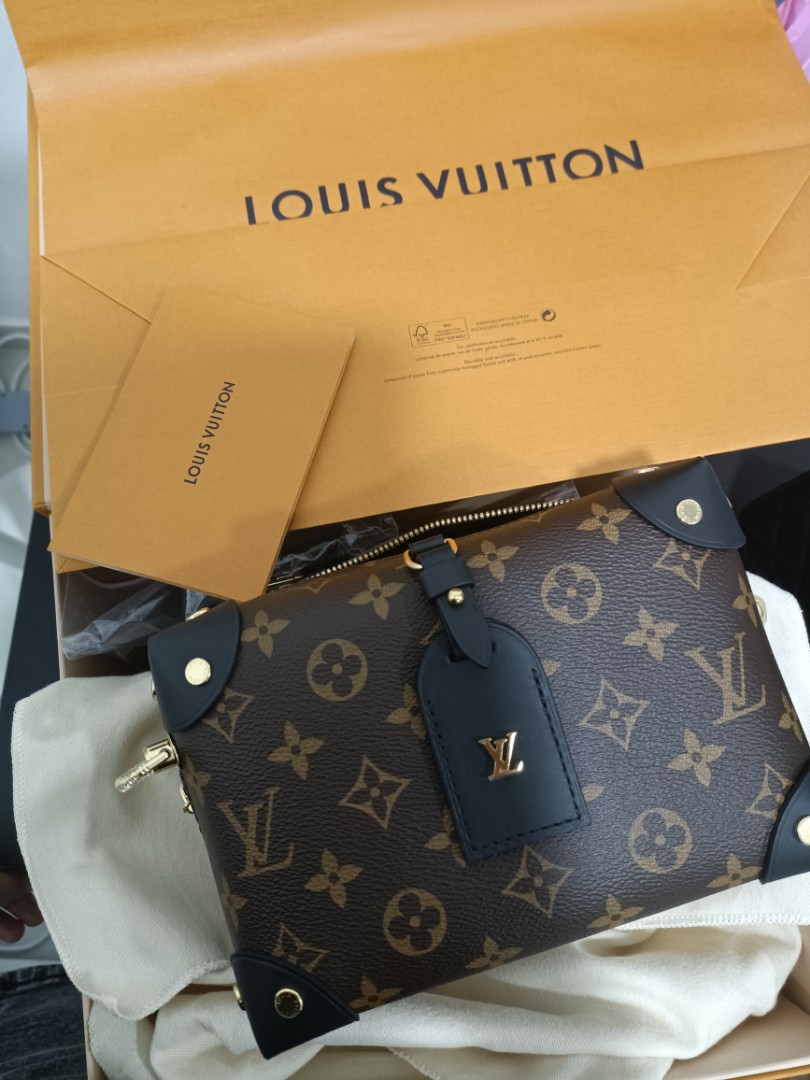 Authentic Louis Vuitton Monogram Mini Soft Trunk with Orange Chain, Luxury,  Bags & Wallets on Carousell