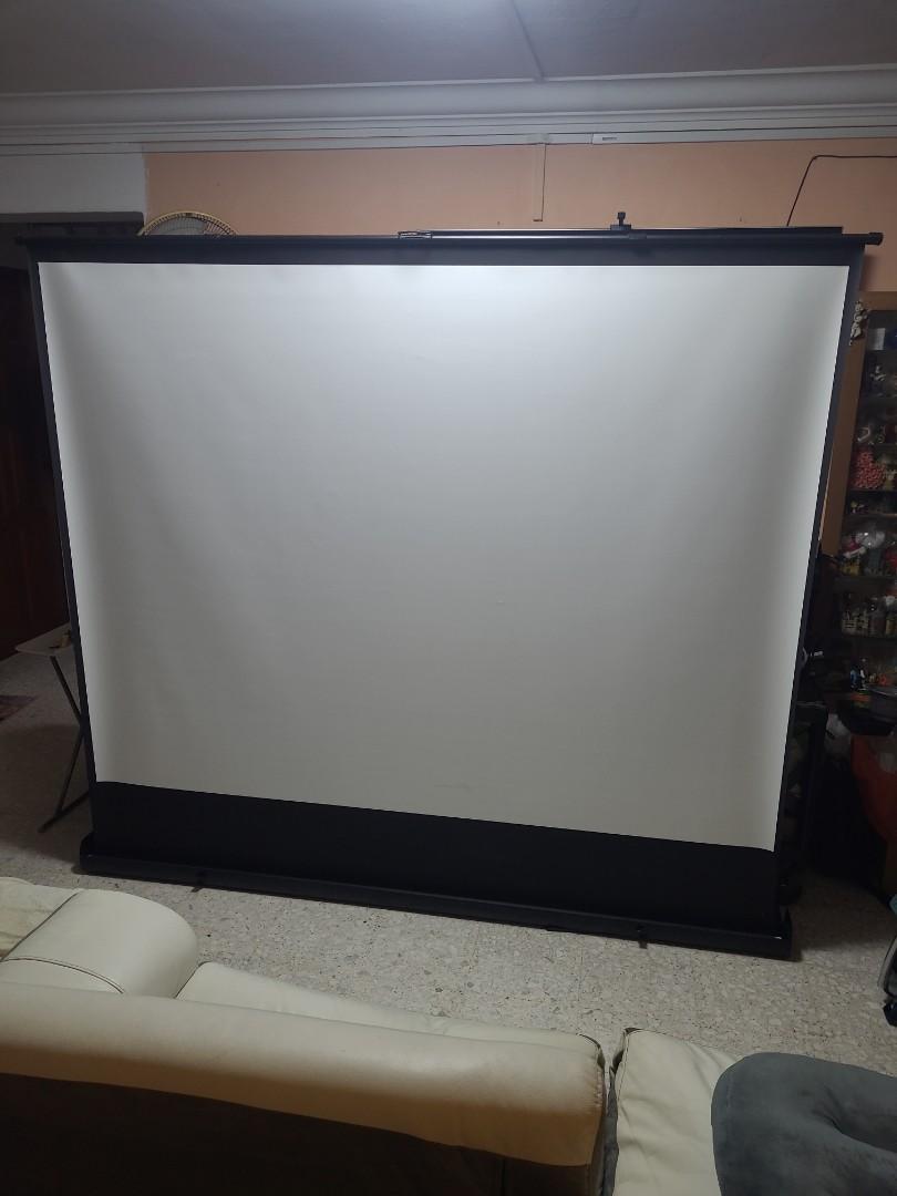 Manual pull up projector screen, TV & Home Appliances, TV ...