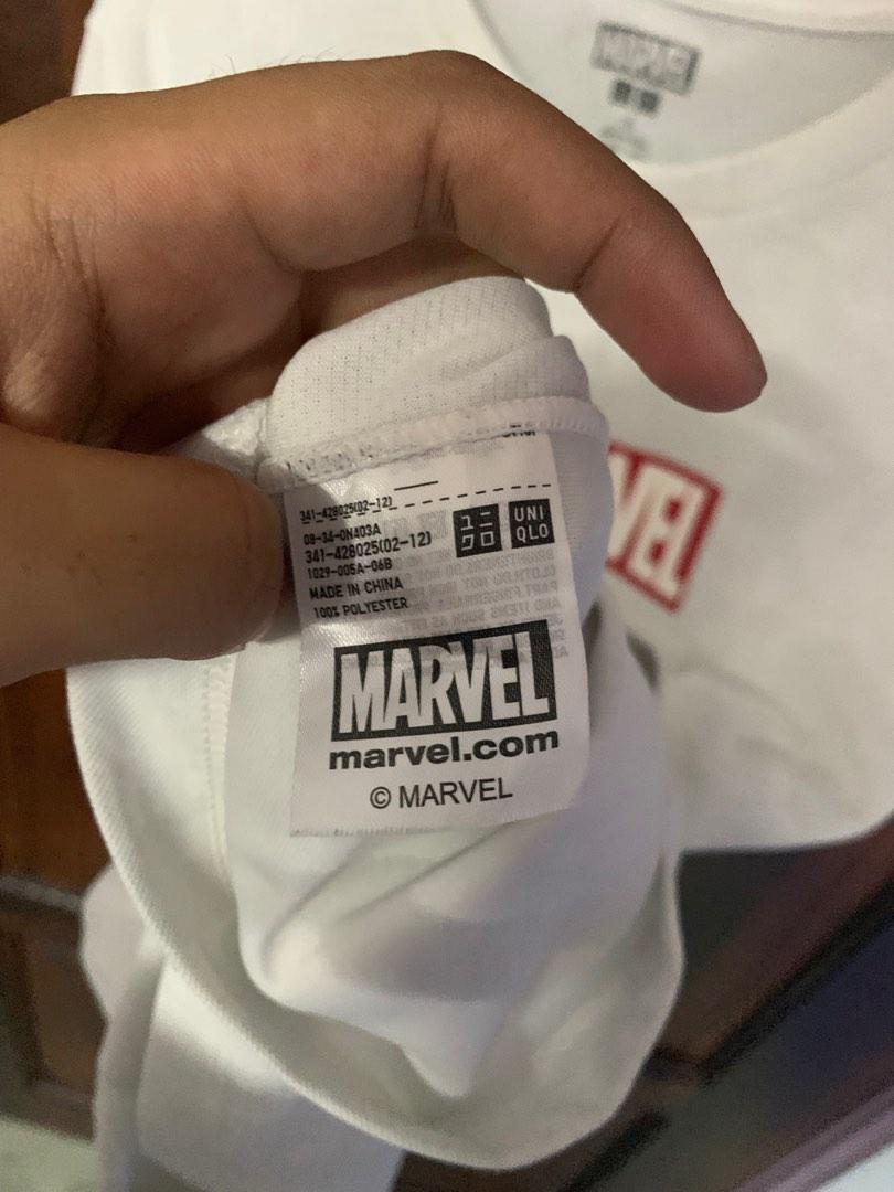 Marvel (Category: Tshirts & Polo Shirts) located in Johor Bahru. Submitted by Maddan (Listing ID 1192067166, Image 3). Description: Marvel x Uniqlo Kain sejuk Logo marvel pantul cahaya Pit 18 labuh 24.5 Area jb.