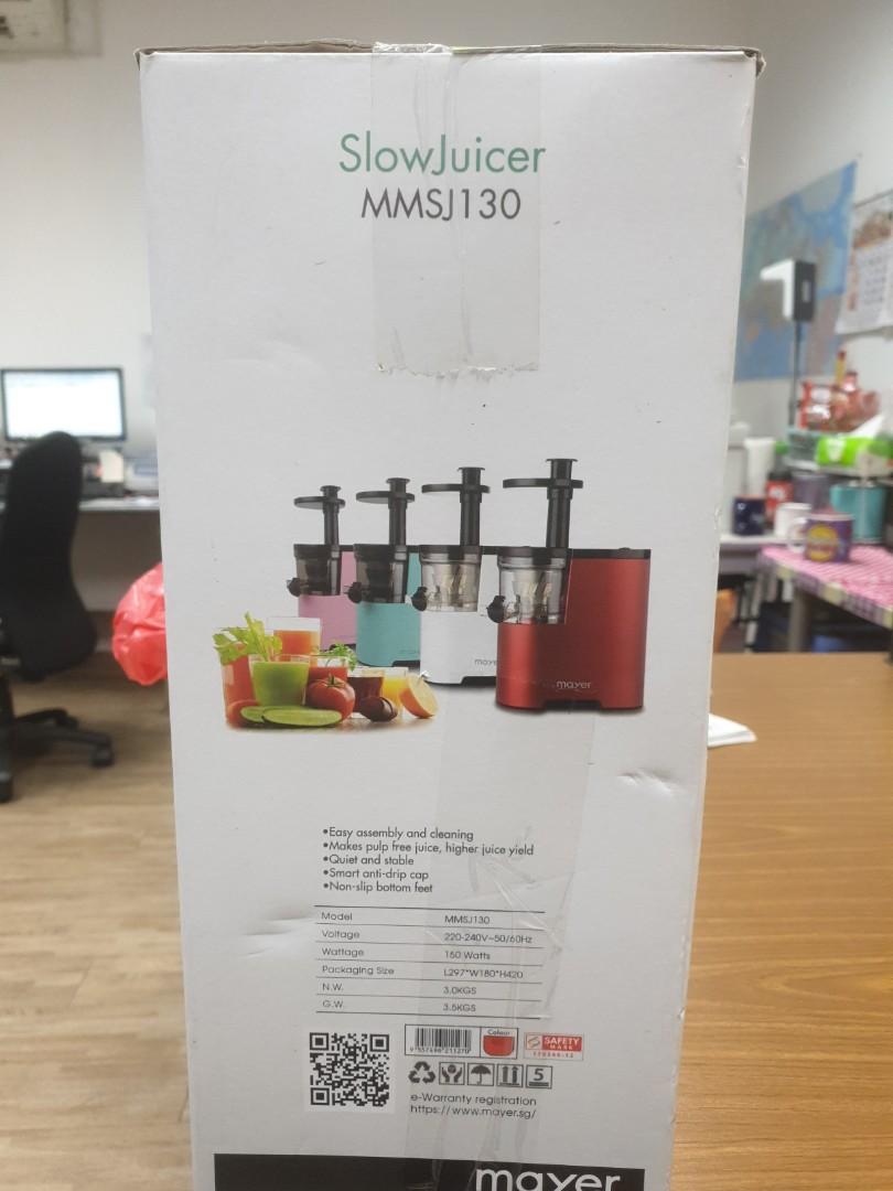 Mayer Slow Juicer MMSJ130, TV & Home Appliances, Kitchen Appliances