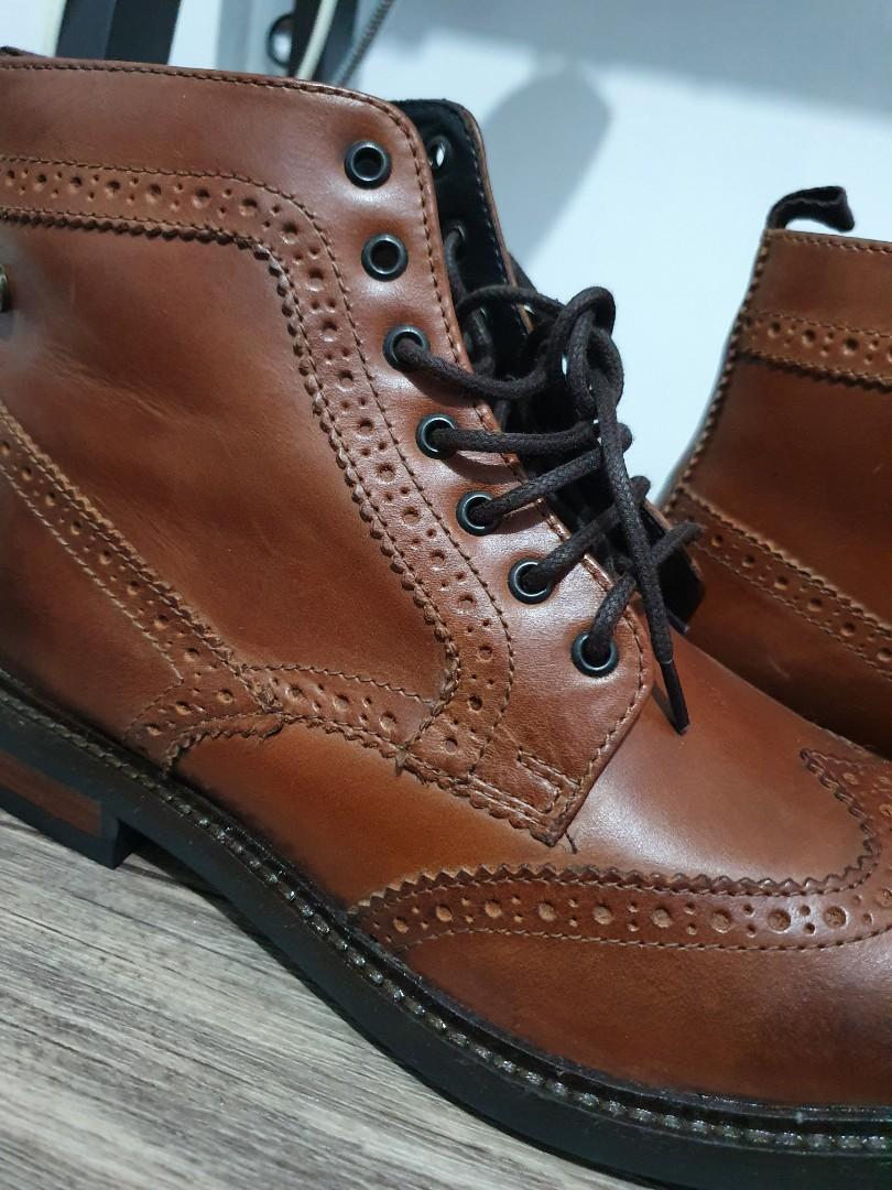 Men s Brown Leather Boots HOPKINS