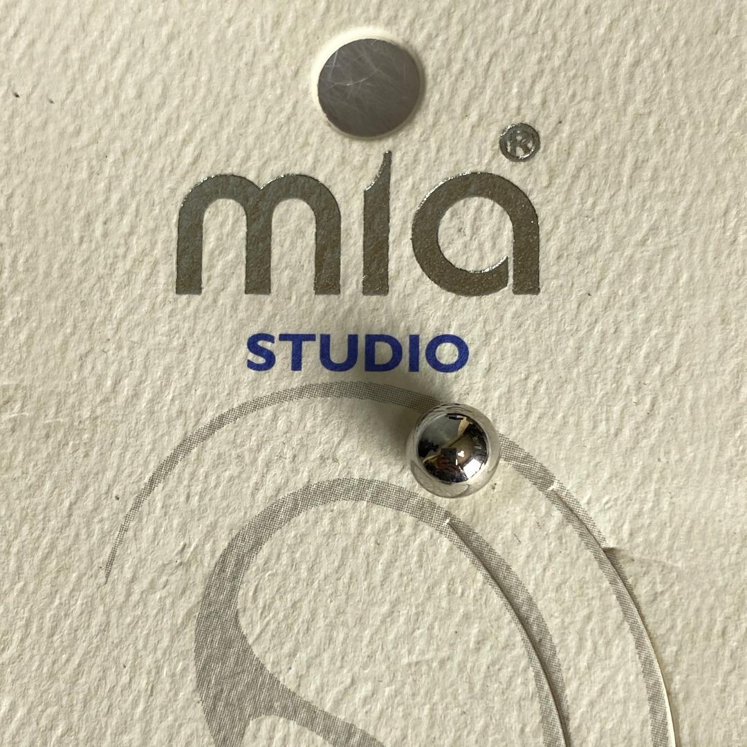 Mia Studio by Kim Min Sun Silver Black Crystal Earrings Set, Women's ...