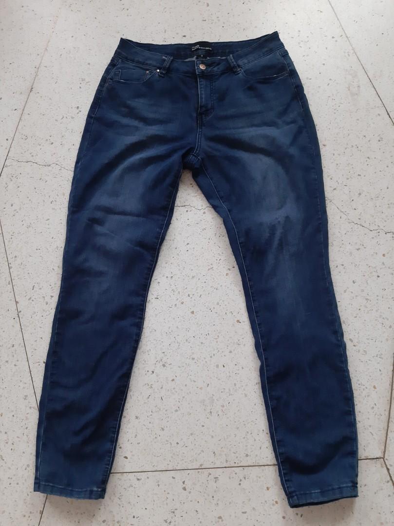 Miss poured in blue jeans online