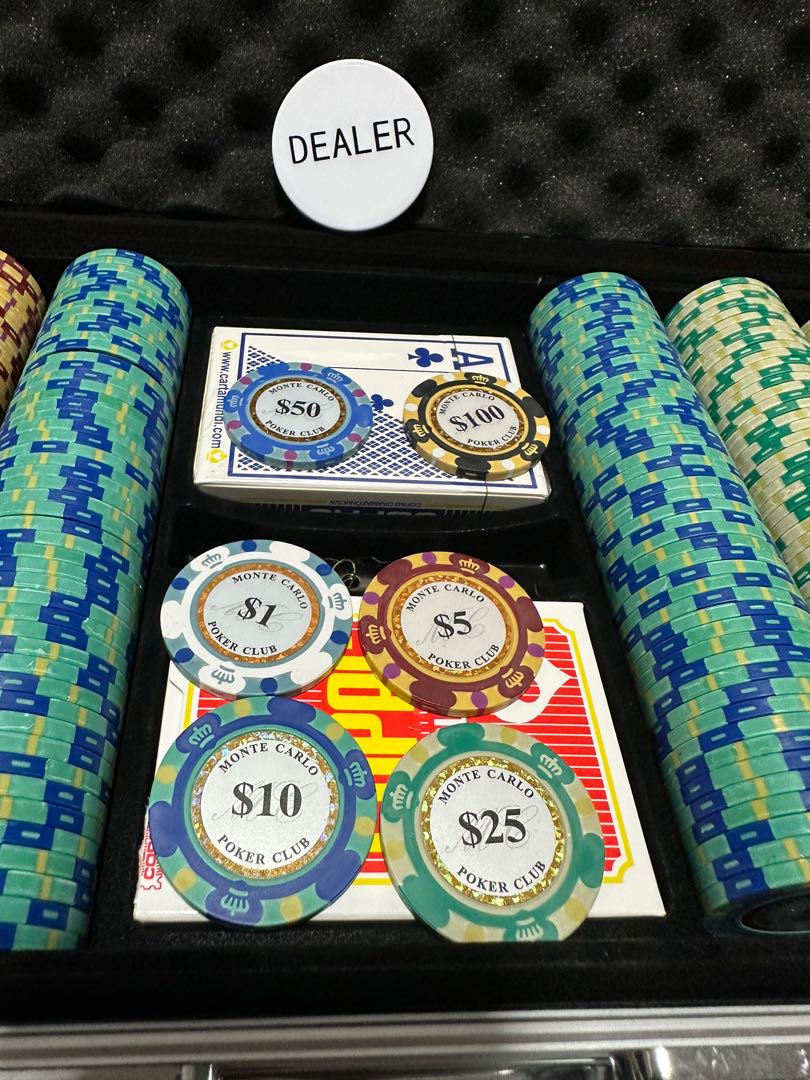 Monte Carlo Poker chips set 500 pcs, Hobbies & Toys, Toys & Games on
